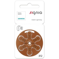 120 Stück (10 Blister) Siemens Signia Typ 312 Hörgerätebatterie Zinc Air P312 PR41 ZL3 mit 2 Stück LUXTOR® Reinigungstücher für Hörgeräte und Otoplastiken