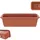 Kadax Blumenkasten 50 x 11,5 x 14,5 cm Ziegelrot