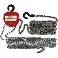 Carparts-ONLINE RAMROXX Profi Kettenzug Flaschenzug Rot bis zu 4 Meter