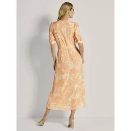 Madeleine Maxikleid Durchgeknöpftes Sommerkleid mit floralem Print Rot 40
