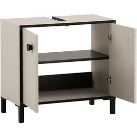 Schildmeyer Waschbeckenunterschrank Edda 65,1 x 59,1 x 33,0 cm Cremebeige
