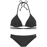 bruno banani Triangel-Bikini, Damen schwarz, Gr.34 Cup A/B,
