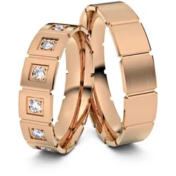 Trauringe Lemgo 585er Rotgold - 2638
