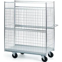 Gitterwagen Serie 300 Mod 84, max. 300 kg Gitterwagen mit hoher Stirnseite, Maße: 1790x650x1030 mm