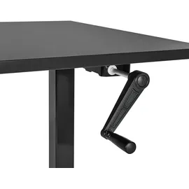 Beliani Schreibtisch Destin III Schwarz