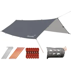 Sonnenschutz | Regenschutz | rechteckig | 3x3m grau No Size