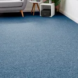 Andiamo Teppichboden ANDIAMO "Invita, Nadelvlies, Gesamthöhe 5 mm, Luxusklasse LC1", blau (denim), B:200cm L:300cm, Kunstfaser, Teppiche, melierte Optik, Breite 200 cm oder 400 cm, robust & strapazierfähig