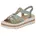 Keilsandalette Keilsandalette Plateausandale Sommerschuh mit Verzierung grün 42 EU