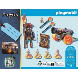 Playmobil PLAYMOBIL® 71189 Pirat mit Kanone