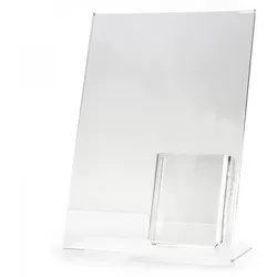 Dispenser L-Aufsteller - Hochformat DIN A3 - mit Box für Lang DIN