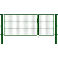 GAH Alberts Doppeltor 300 x 120 cm Grün/Metall