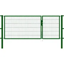GAH Alberts Doppeltor 300 x 120 cm Grün/Metall