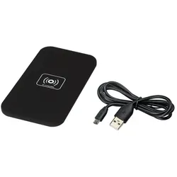  Induktive Qi - Tisch Ladestation schwarz gummiert 