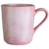 Home4You Kaffeetasse, Rosa - Steingut - lasiert