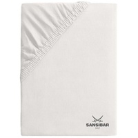 Sansibar Topperbezug SANSIBAR Jersey (BL 100x200 cm) - weiß
