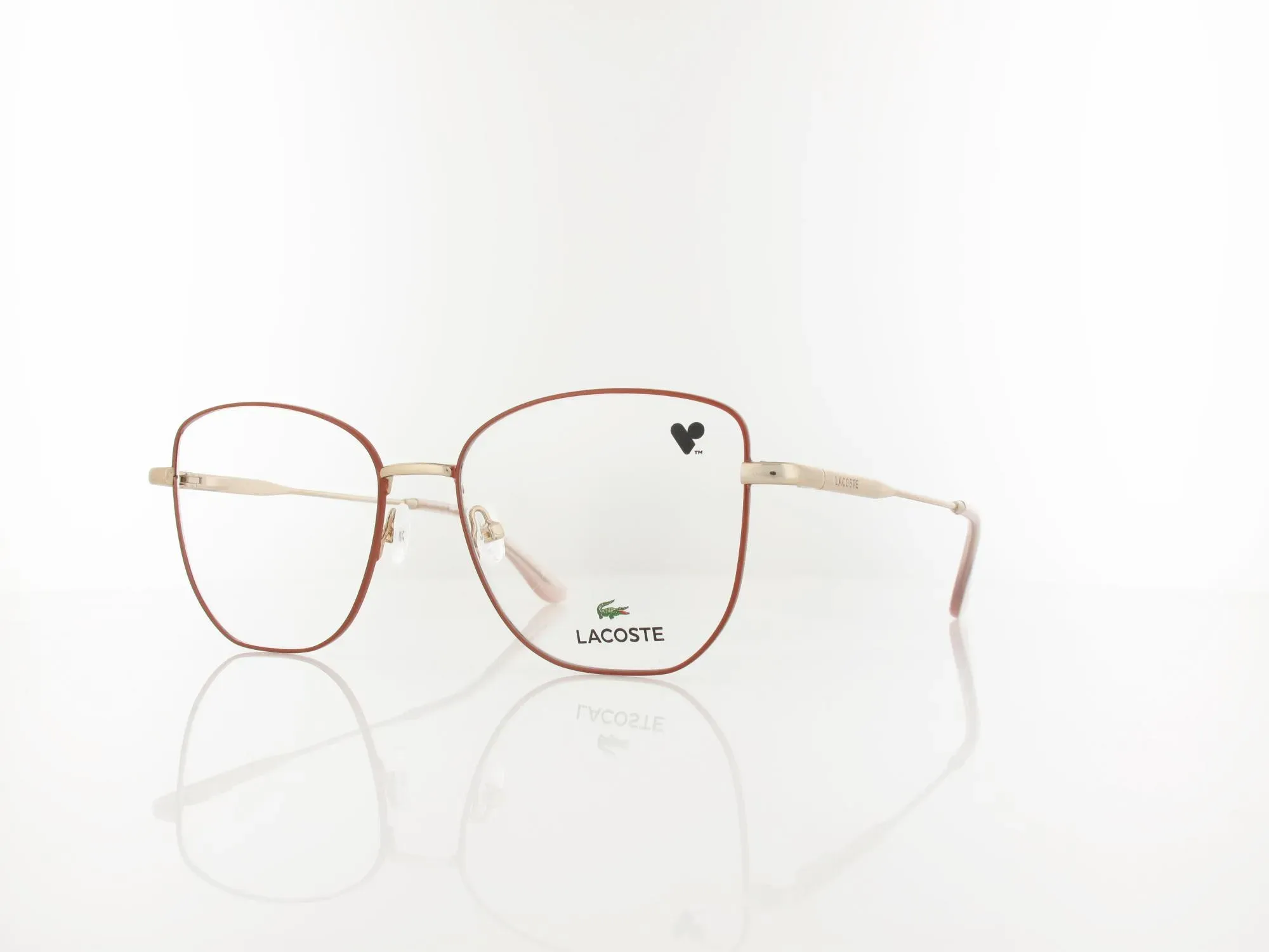 Lacoste L2323 770 54 rose gold brown