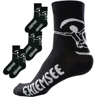 Chiemsee Freizeitsocken 6 Paar Schwarz 39-42