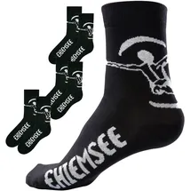 Chiemsee Freizeitsocken 6 Paar Schwarz 39-42