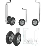 PRO PLUS Stützrad Zwillingsstützrad 48 mm mit PU-Reifen 550 x 770 mm