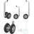 PRO PLUS Stützrad Zwillingsstützrad 48 mm mit PU-Reifen 550 x 770 mm