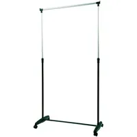 MSV Kleiderständer mit Rollen, Black