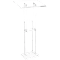 VEVOR Podiumständer Rednerpult Acryl Lagerung 1265mm Laptop-Schreibtisch