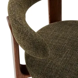 Kave Home 2er Set Kave Home Stuhl Granite Stoff Grün