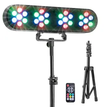 Party Light & Sound FUNLED Lichtshow mit 4 Effekten auf Teleskopstativ