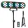 Party Light & Sound FUNLED Lichtshow mit 4 Effekten auf Teleskopstativ