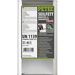 PETEC Seilfett Kanister 5l Braun/transparent  73615