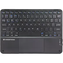 Conceptronic Wireless Tastatur, 10" schwarz