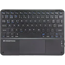 Conceptronic Wireless Tastatur, 10" schwarz