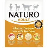 Naturo Adult Hundefutter Huhn Lamm & Reis mit Gemüse (400 g) - Packung mit 2
