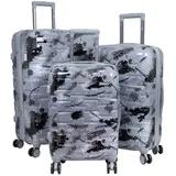 warenhandel könig Cespara Koffer-Set 3-tlg. silber