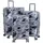 warenhandel könig Cespara Koffer-Set 3-tlg. silber