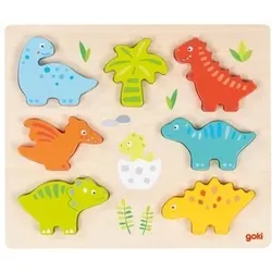 GOKI57360 Einlegepuzzle Dinosaurier