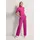 Madeleine Palazzohose Weite Hose mit Bügelfalten Pink 20