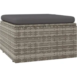 vidaXL Gartenhocker mit Kissen 55 x 55 x 30 cm grau 4 St.