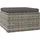 vidaXL Gartenhocker mit Kissen 55 x 55 x 30 cm grau 4 St.