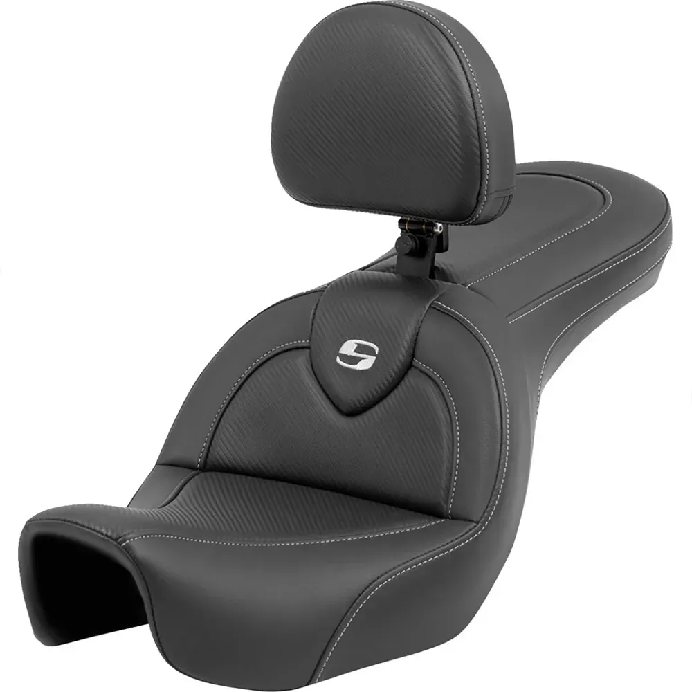 Saddlemen RoadsofaTM Harley Davidson Fxd 1584 Dyna Super Glide 2007-2006 806-04-185br Motorradsitz - Black - One Size