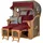 Mr. Deko Strandkorb Komplettset - bene living - Ammersee Teak - PE grau - Modell 594 - inkl. Liftersystem