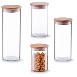 Zeller Vorratsglas mit Bambusdeckel 1400 ml