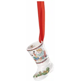 Hutschenreuther Weihnachtsspiele Ministiefel 2,7 x 4,5 x 5,2 cm Weiß