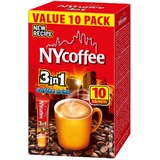 MOKATE® NYCOFEE 3in1 Instantkaffee Classic | 10 Sticks x 14g | Instant Kaffee Getränkepulver aus löslichem Bohnenkaffee Smooth & Creamy Pulver Getränke Cremiger Geschmack Intensives Aroma