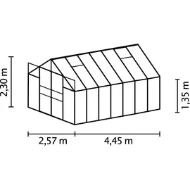 Vitavia Mars 11500 Alu dunkelgrau ESG 3 mm 11,5 m2