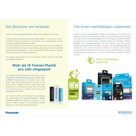 Panasonic Akku-Set Micro Mignon AA + 4x AAA eneloop Zellen