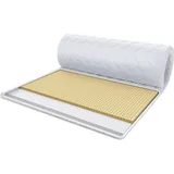 Fdm Matratzentopper Latex-Kaltschaum 160 x 200 cm Weiß