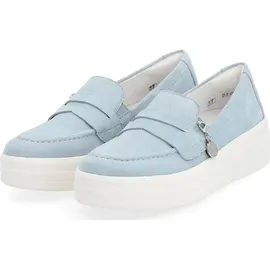 remonte Plateau Slipper Damen Hellblau 40