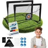 ArtSport Pop-up Fußballtor Goal Master - Schwarz