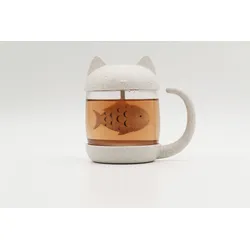 Winkee Teebecher Katze mit integriertem Tee-Ei